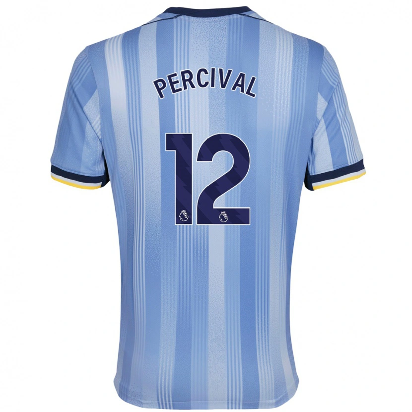 Danxen Barn Ria Percival #12 Ljusblå Bortatröja Matchtröjor 2024/25 Tröjor T-Tröja