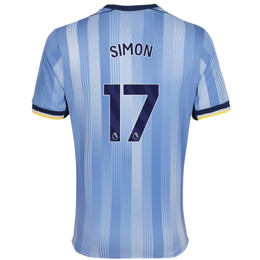 Danxen Barn Kyah Simon #17 Ljusblå Bortatröja Matchtröjor 2024/25 Tröjor T-Tröja