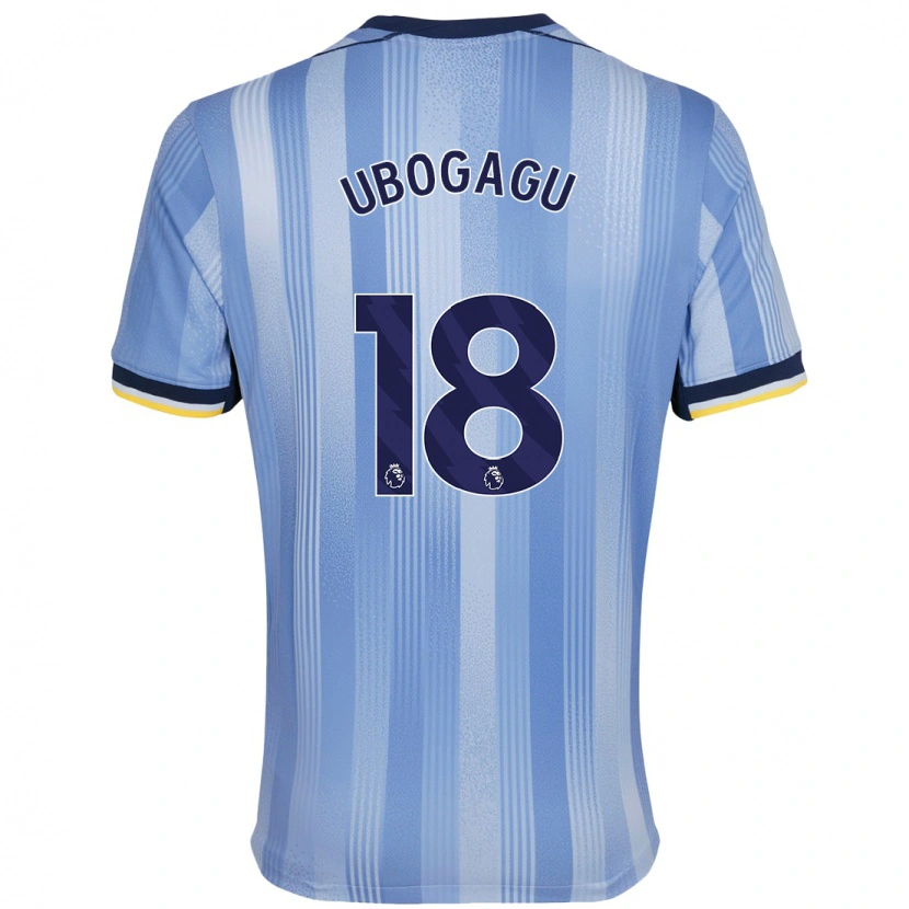 Danxen Barn Chioma Ubogagu #18 Ljusblå Bortatröja Matchtröjor 2024/25 Tröjor T-Tröja