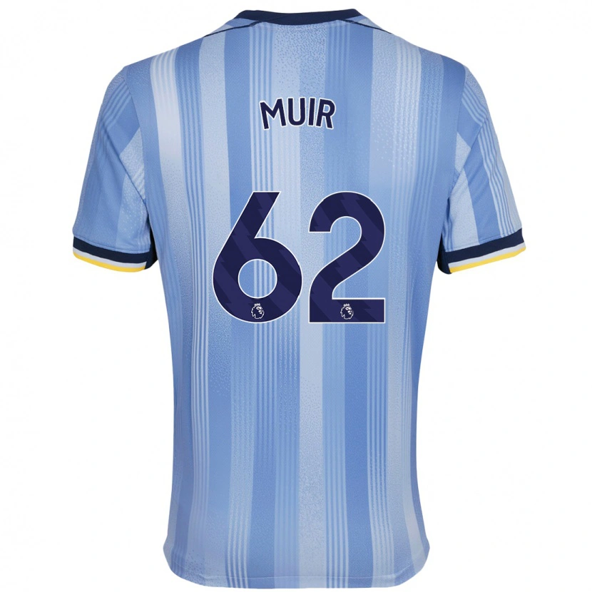 Danxen Barn Marqes Muir #62 Ljusblå Bortatröja Matchtröjor 2024/25 Tröjor T-Tröja