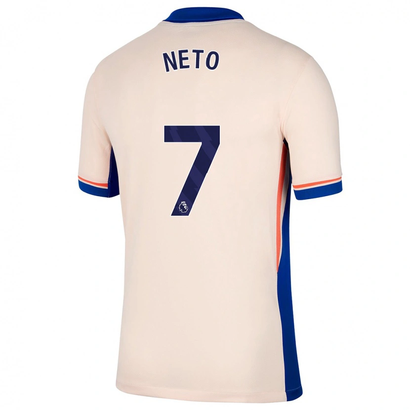 Danxen Barn Pedro Neto #7 Ljus Beige Bortatröja Matchtröjor 2024/25 Tröjor T-Tröja