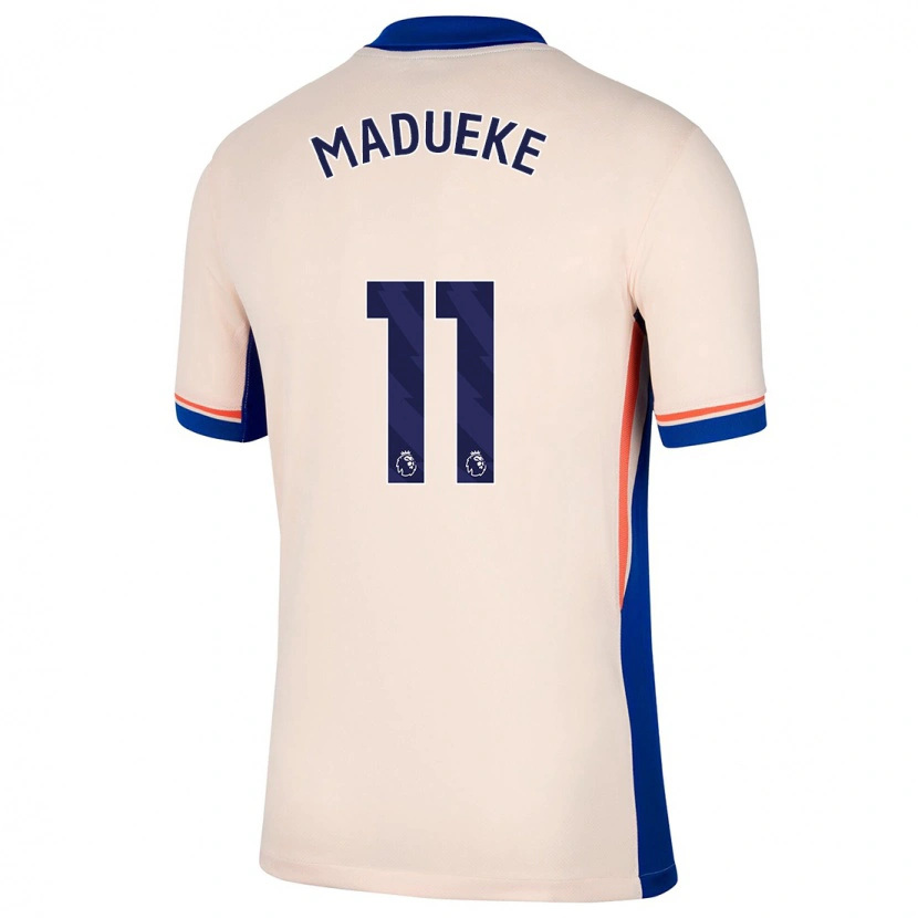 Danxen Barn Noni Madueke #11 Ljus Beige Bortatröja Matchtröjor 2024/25 Tröjor T-Tröja