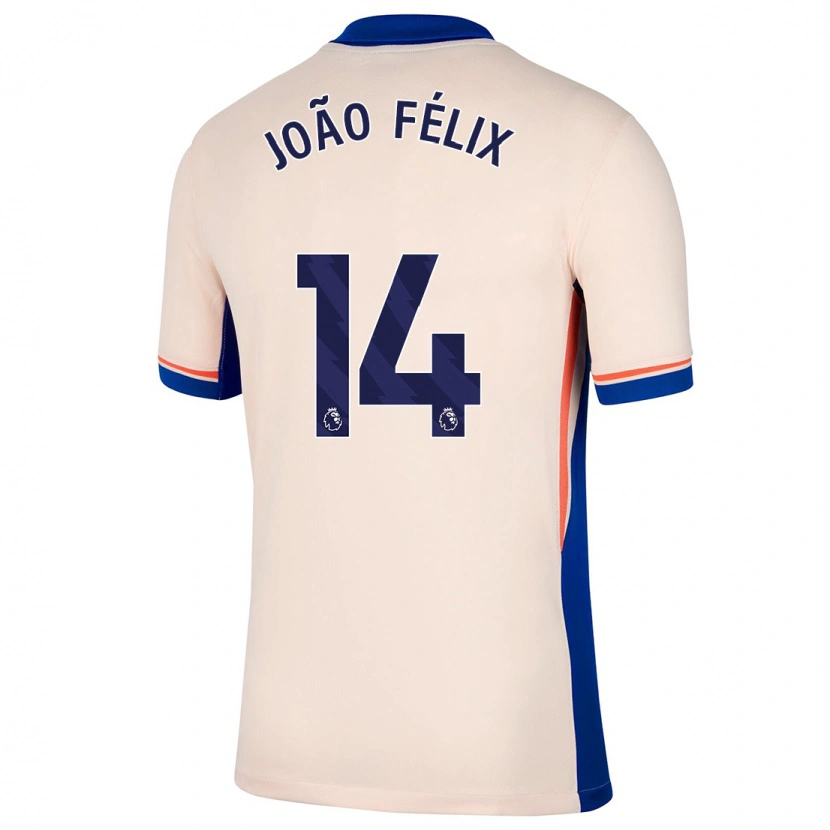 Danxen Barn João Félix #14 Ljus Beige Bortatröja Matchtröjor 2024/25 Tröjor T-Tröja