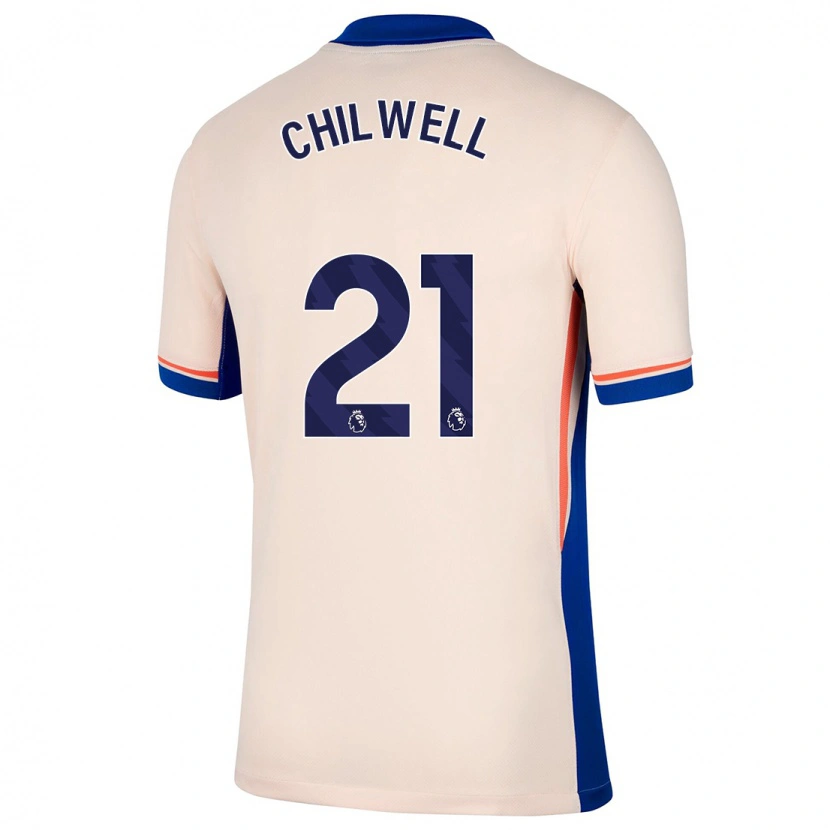 Danxen Barn Ben Chilwell #21 Ljus Beige Bortatröja Matchtröjor 2024/25 Tröjor T-Tröja