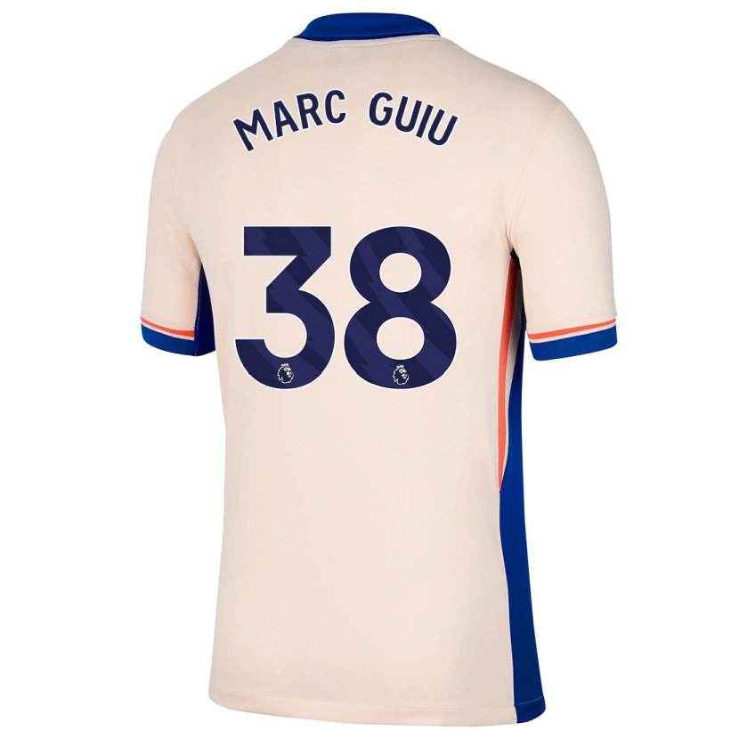 Danxen Barn Marc Guiu #38 Ljus Beige Bortatröja Matchtröjor 2024/25 Tröjor T-Tröja