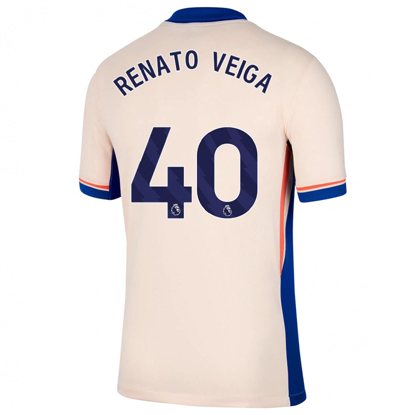 Danxen Barn Renato Veiga #40 Ljus Beige Bortatröja Matchtröjor 2024/25 Tröjor T-Tröja
