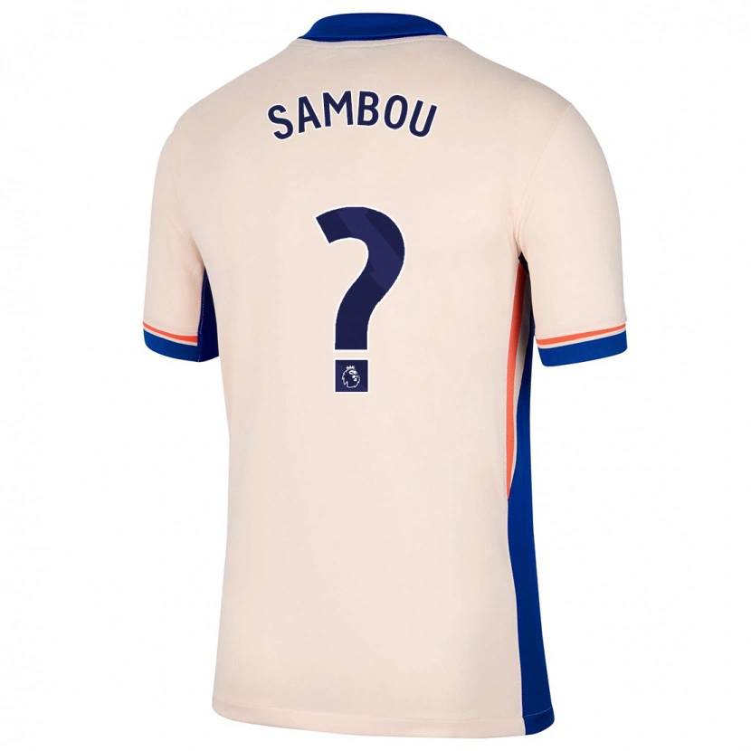 Danxen Barn Gabriel Sambou #0 Ljus Beige Bortatröja Matchtröjor 2024/25 Tröjor T-Tröja