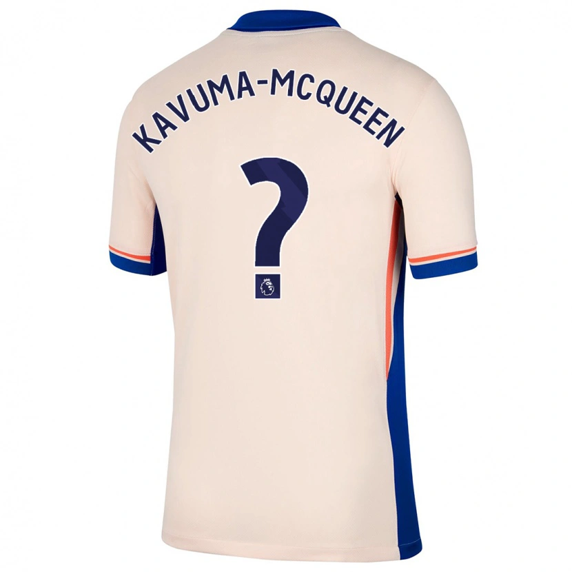 Danxen Barn Ryan Kavuma-Mcqueen #0 Ljus Beige Bortatröja Matchtröjor 2024/25 Tröjor T-Tröja