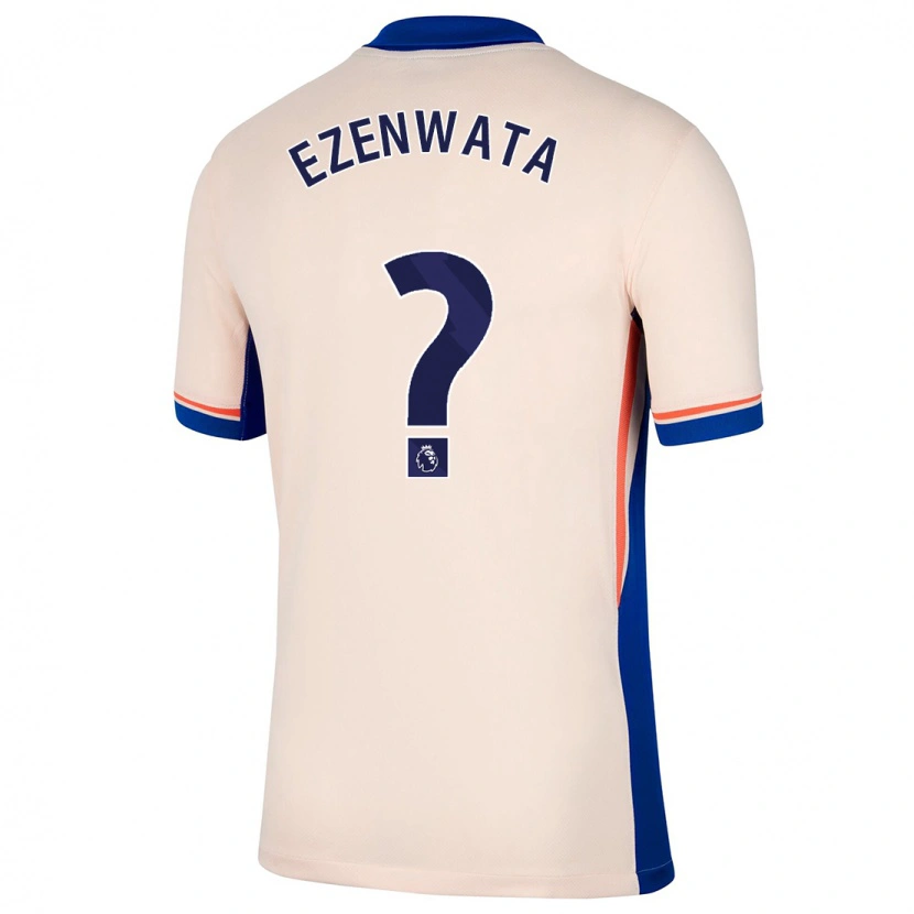 Danxen Barn Chizaram Ezenwata #0 Ljus Beige Bortatröja Matchtröjor 2024/25 Tröjor T-Tröja