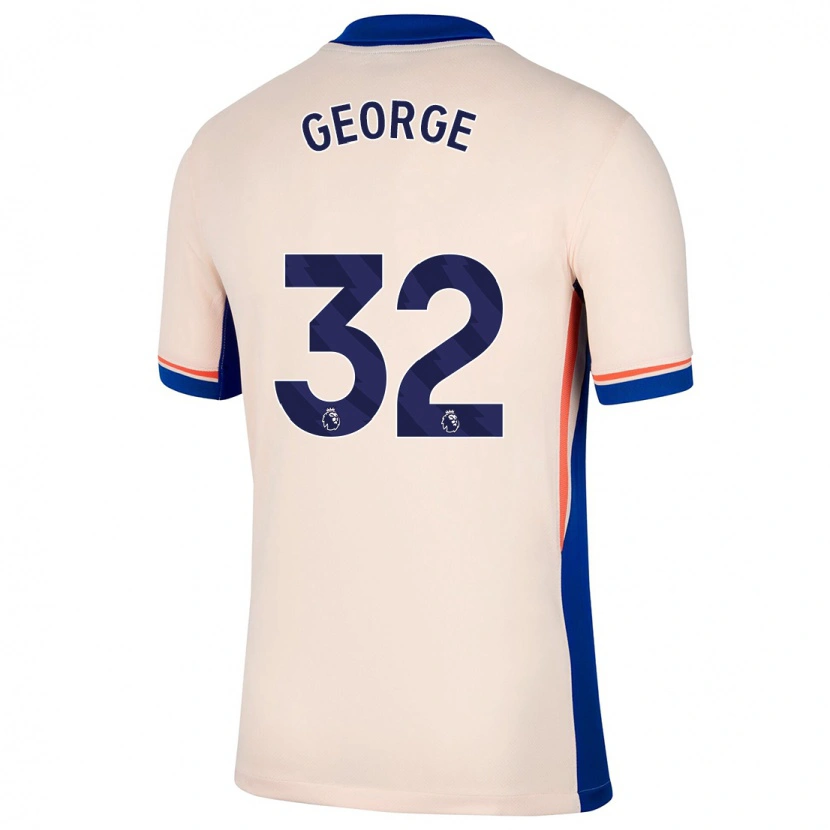 Danxen Barn Tyrique George #32 Ljus Beige Bortatröja Matchtröjor 2024/25 Tröjor T-Tröja