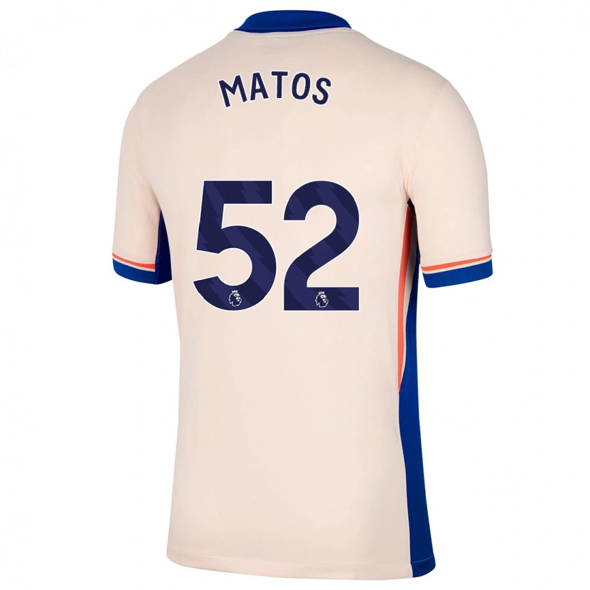 Danxen Barn Alex Matos #52 Ljus Beige Bortatröja Matchtröjor 2024/25 Tröjor T-Tröja
