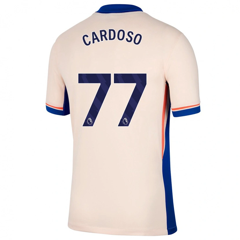 Danxen Barn Leo Cardoso #77 Ljus Beige Bortatröja Matchtröjor 2024/25 Tröjor T-Tröja