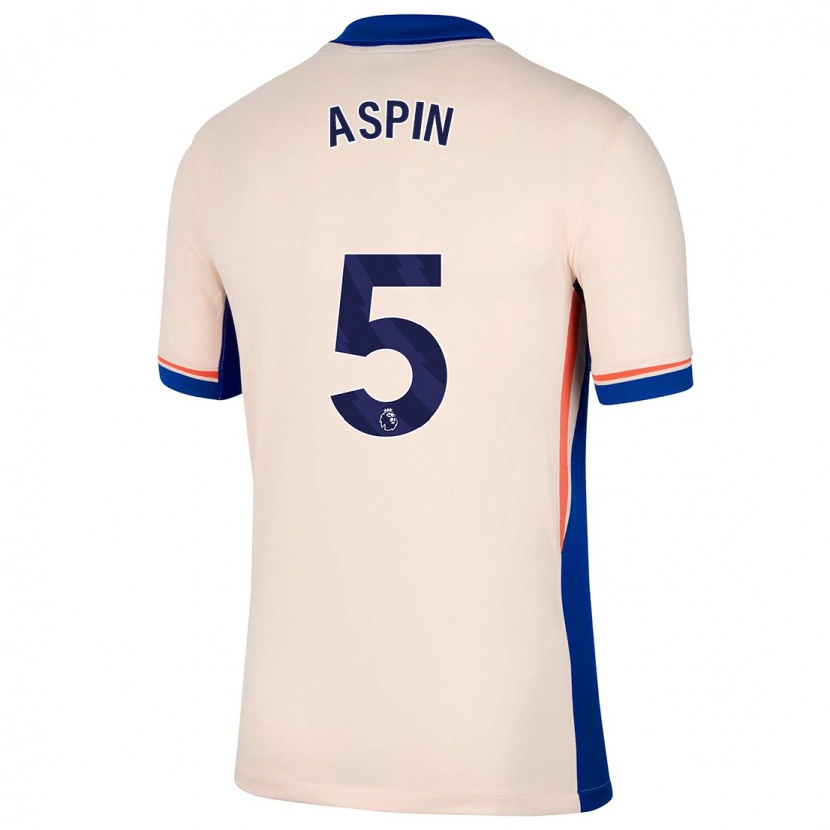 Danxen Barn Brooke Aspin #5 Ljus Beige Bortatröja Matchtröjor 2024/25 Tröjor T-Tröja