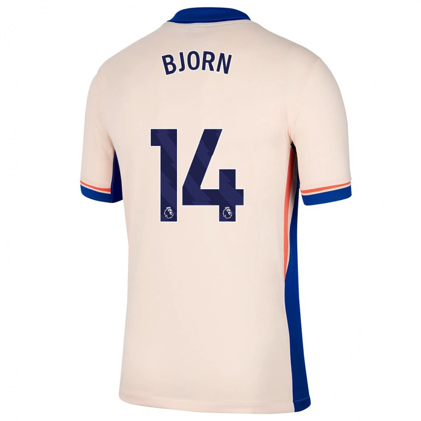 Danxen Barn Nathalie Björn #14 Ljus Beige Bortatröja Matchtröjor 2024/25 Tröjor T-Tröja