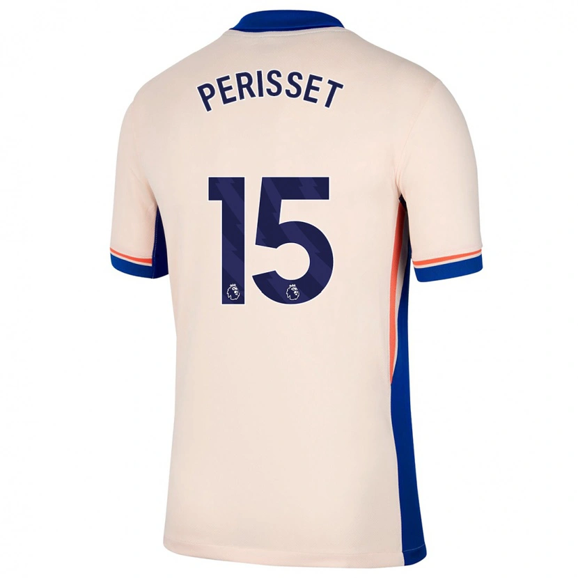 Danxen Barn Ève Périsset #15 Ljus Beige Bortatröja Matchtröjor 2024/25 Tröjor T-Tröja