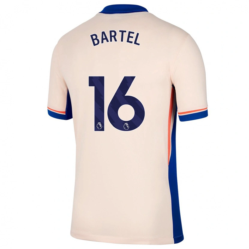 Danxen Barn Júlia Bartel #16 Ljus Beige Bortatröja Matchtröjor 2024/25 Tröjor T-Tröja