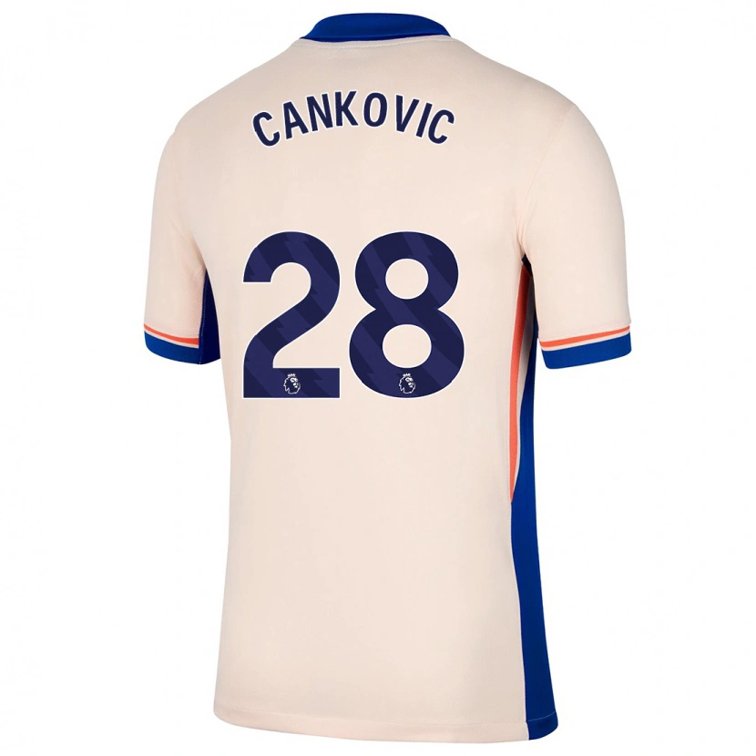 Danxen Barn Jelena Čanković #28 Ljus Beige Bortatröja Matchtröjor 2024/25 Tröjor T-Tröja