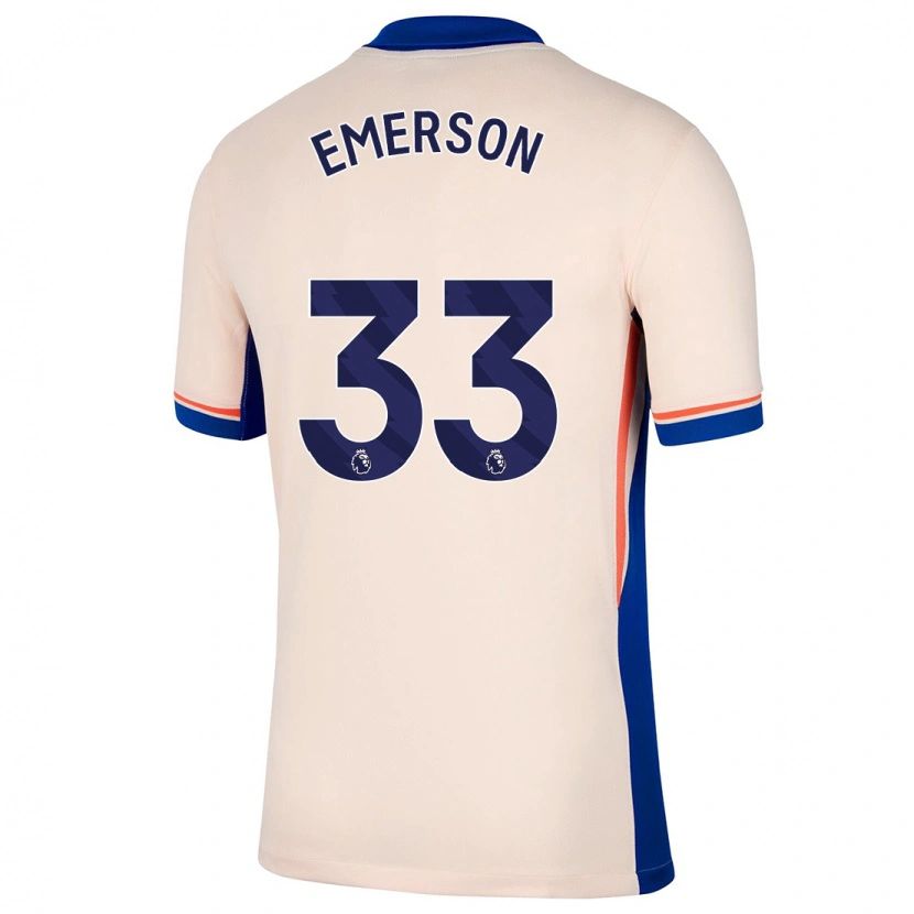 Danxen Barn Emerson #33 Ljus Beige Bortatröja Matchtröjor 2024/25 Tröjor T-Tröja
