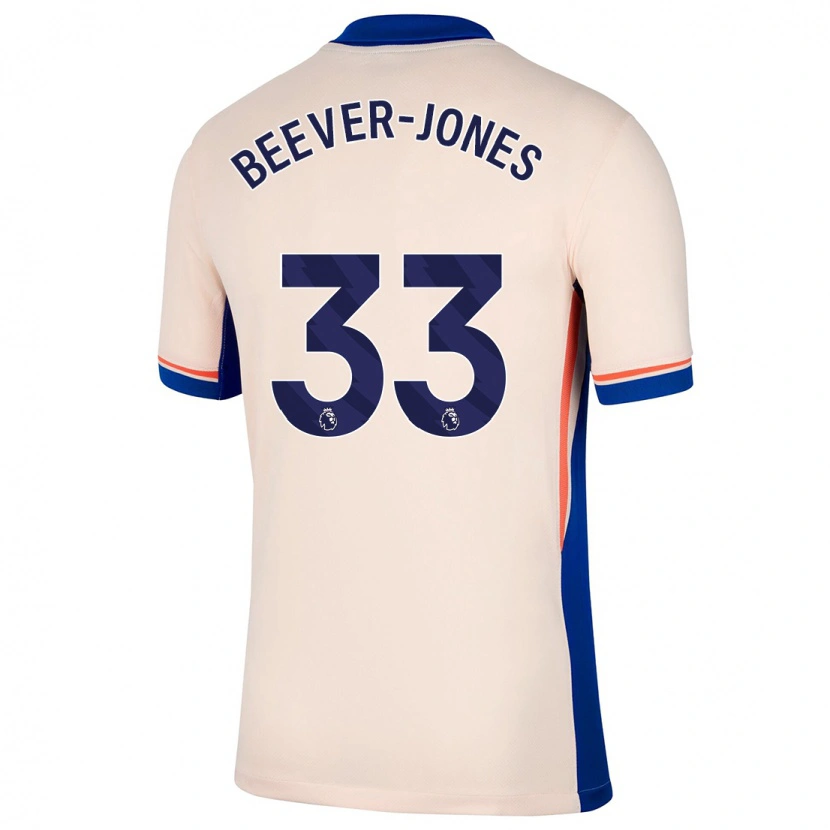 Danxen Barn Aggie Beever-Jones #33 Ljus Beige Bortatröja Matchtröjor 2024/25 Tröjor T-Tröja
