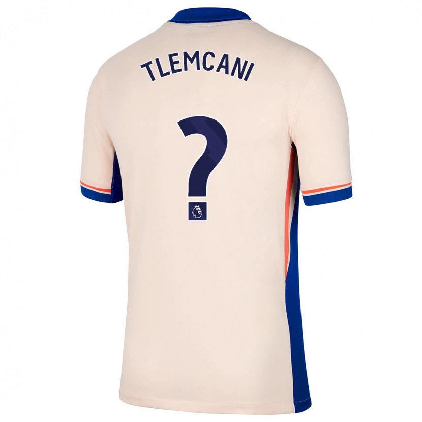 Danxen Barn Sami Tlemcani #0 Ljus Beige Bortatröja Matchtröjor 2024/25 Tröjor T-Tröja