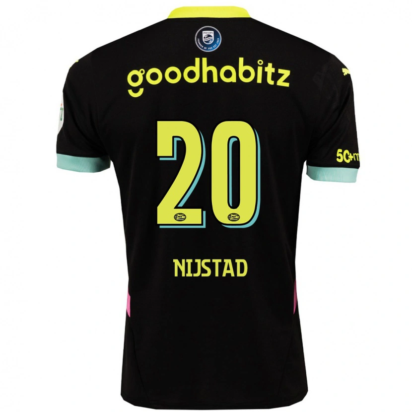 Danxen Barn Nina Nijstad #20 Svart Gul Bortatröja Matchtröjor 2024/25 Tröjor T-Tröja