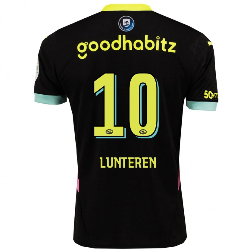 Danxen Barn Desiree Van Lunteren #10 Svart Gul Bortatröja Matchtröjor 2024/25 Tröjor T-Tröja