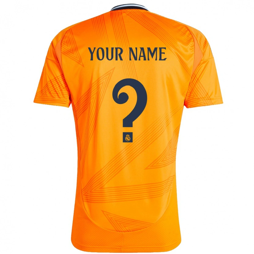 Danxen Barn Ditt Namn #0 Orange Bortatröja Matchtröjor 2024/25 Tröjor T-Tröja