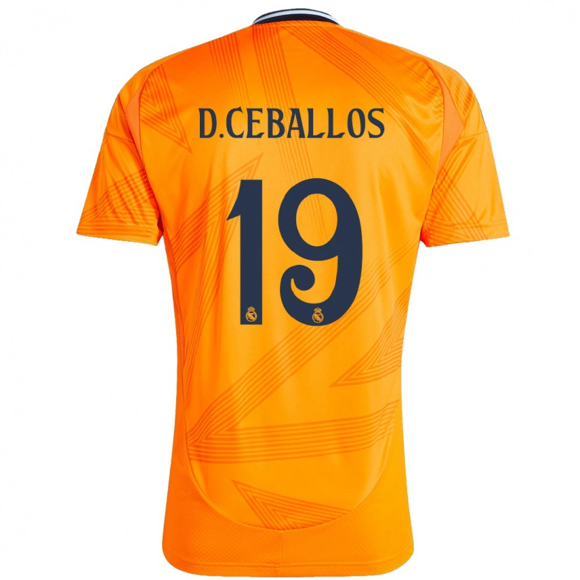Danxen Barn Dani Ceballos #19 Orange Bortatröja Matchtröjor 2024/25 Tröjor T-Tröja