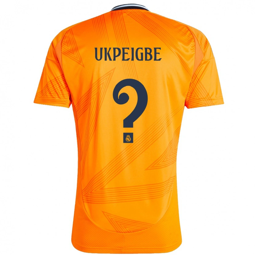 Danxen Barn Melvin Ukpeigbe #0 Orange Bortatröja Matchtröjor 2024/25 Tröjor T-Tröja
