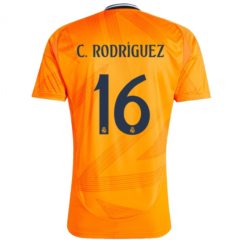 Danxen Barn Carlos Rodríguez #16 Orange Bortatröja Matchtröjor 2024/25 Tröjor T-Tröja
