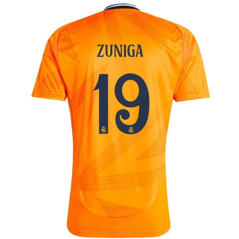 Danxen Barn Loren Zúñiga #19 Orange Bortatröja Matchtröjor 2024/25 Tröjor T-Tröja