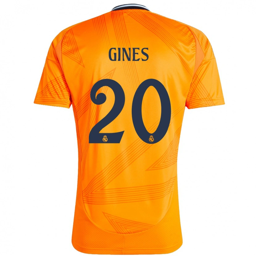 Danxen Barn Álvaro Ginés #20 Orange Bortatröja Matchtröjor 2024/25 Tröjor T-Tröja