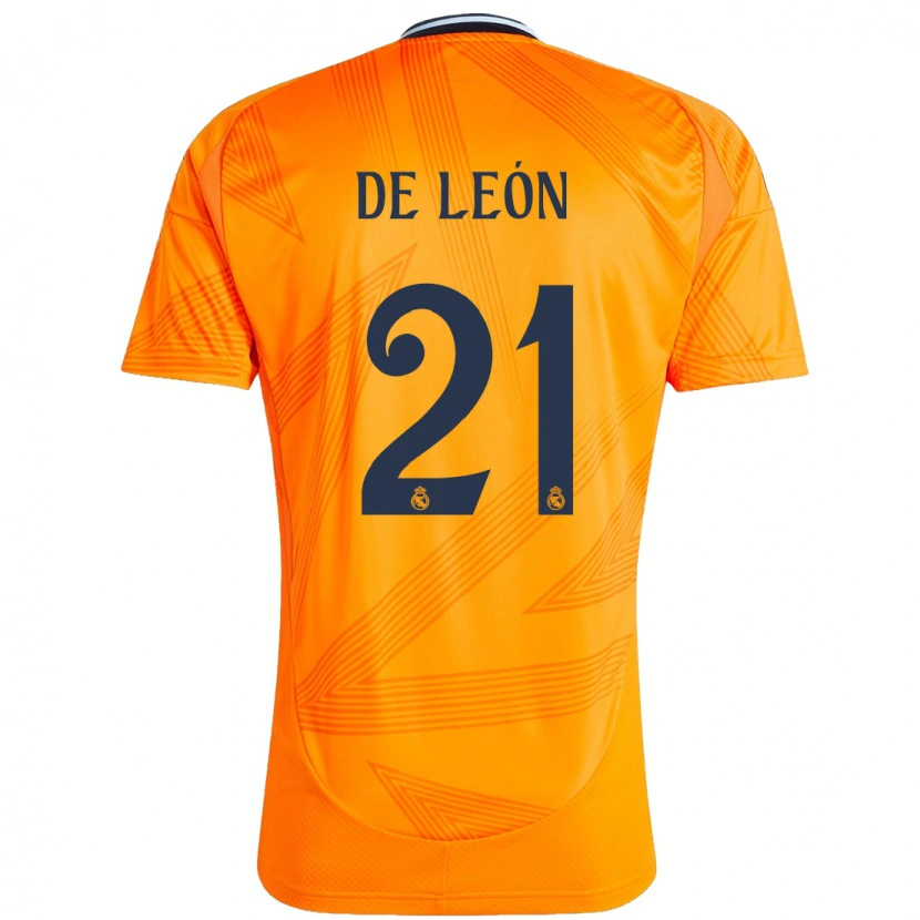 Danxen Barn Jeremy De León #21 Orange Bortatröja Matchtröjor 2024/25 Tröjor T-Tröja