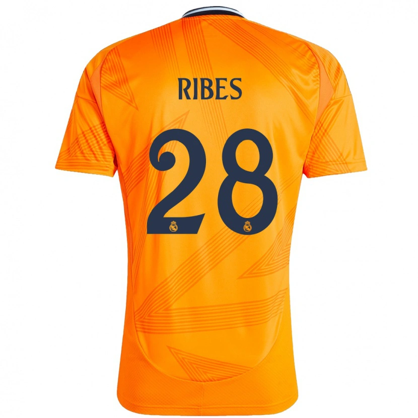 Danxen Barn Kike Ribes #28 Orange Bortatröja Matchtröjor 2024/25 Tröjor T-Tröja