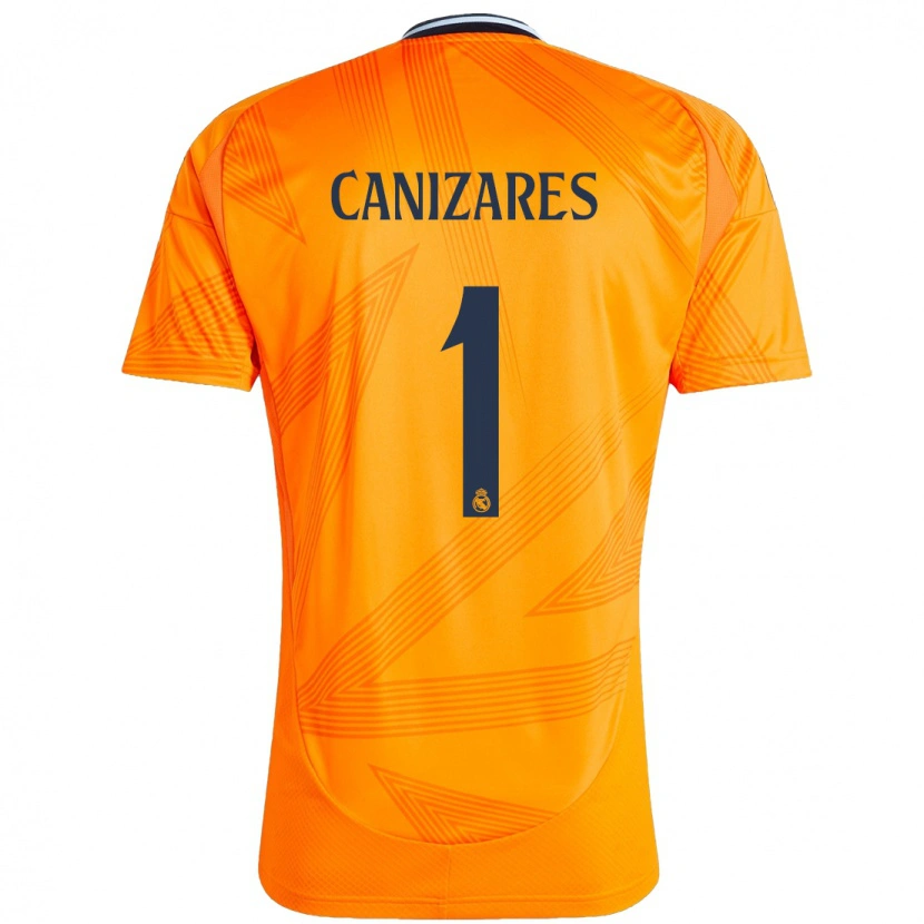 Danxen Barn Lucas Cañizares #1 Orange Bortatröja Matchtröjor 2024/25 Tröjor T-Tröja