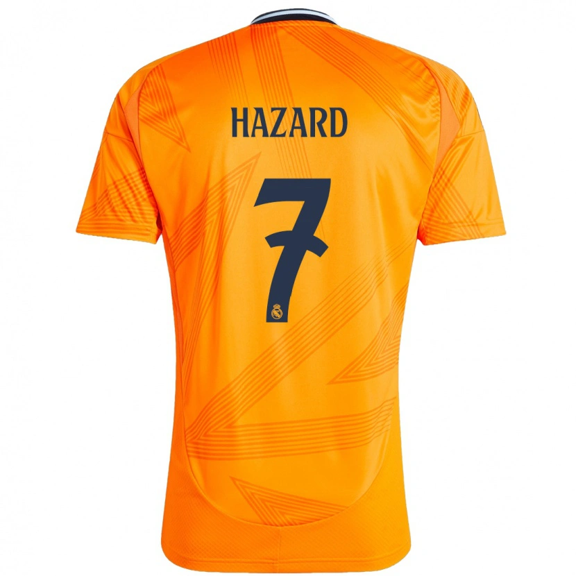 Danxen Barn Eden Hazard #7 Orange Bortatröja Matchtröjor 2024/25 Tröjor T-Tröja