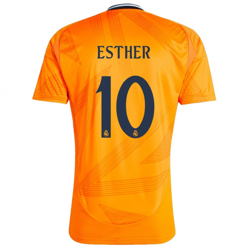Danxen Barn Esther Gonzalez #10 Orange Bortatröja Matchtröjor 2024/25 Tröjor T-Tröja