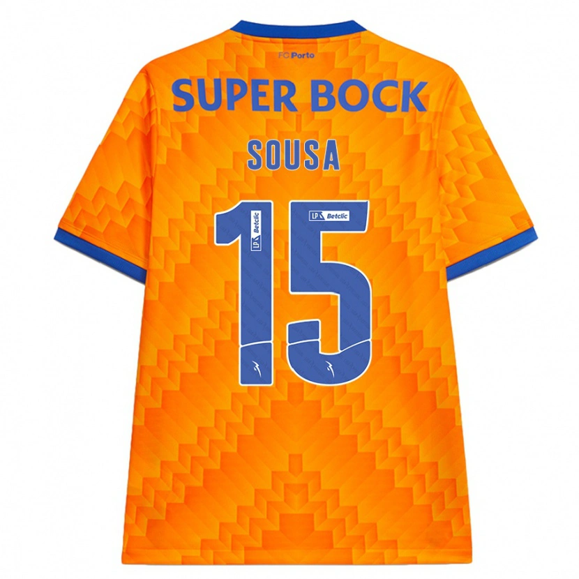 Danxen Barn Vasco Sousa #15 Orange Bortatröja Matchtröjor 2024/25 Tröjor T-Tröja