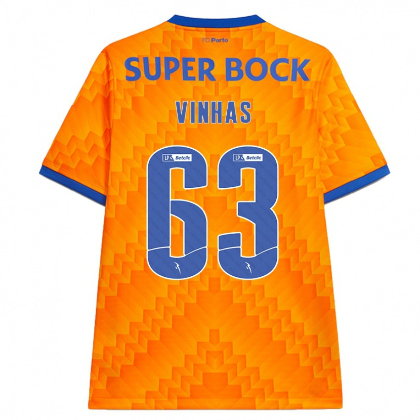 Danxen Barn David Vinhas #63 Orange Bortatröja Matchtröjor 2024/25 Tröjor T-Tröja
