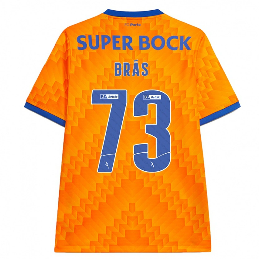 Danxen Barn Gabi Brás #73 Orange Bortatröja Matchtröjor 2024/25 Tröjor T-Tröja