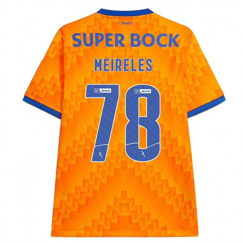 Danxen Barn Jorge Meireles #78 Orange Bortatröja Matchtröjor 2024/25 Tröjor T-Tröja