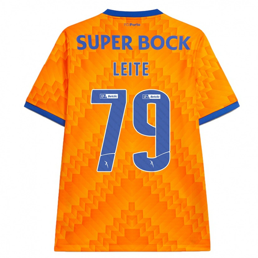 Danxen Barn Afonso Leite #79 Orange Bortatröja Matchtröjor 2024/25 Tröjor T-Tröja
