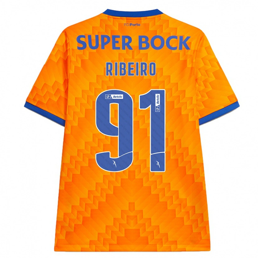 Danxen Barn Gonçalo Ribeiro #91 Orange Bortatröja Matchtröjor 2024/25 Tröjor T-Tröja