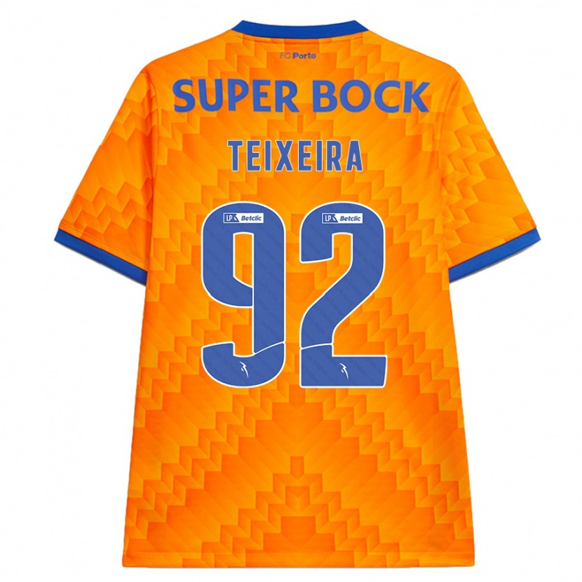 Danxen Barn João Teixeira #92 Orange Bortatröja Matchtröjor 2024/25 Tröjor T-Tröja