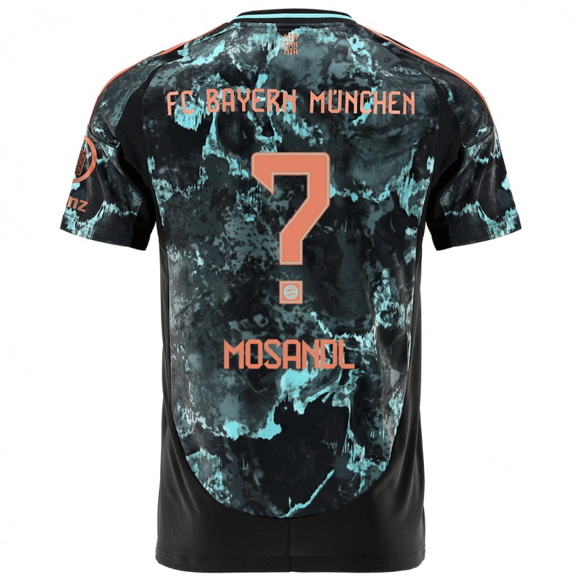 Danxen Barn Moritz Mosandl #0 Svart Bortatröja Matchtröjor 2024/25 Tröjor T-Tröja