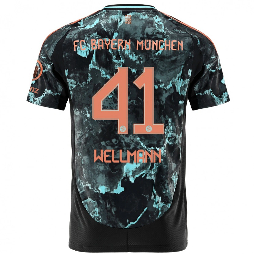 Danxen Barn Anna Wellmann #41 Svart Bortatröja Matchtröjor 2024/25 Tröjor T-Tröja