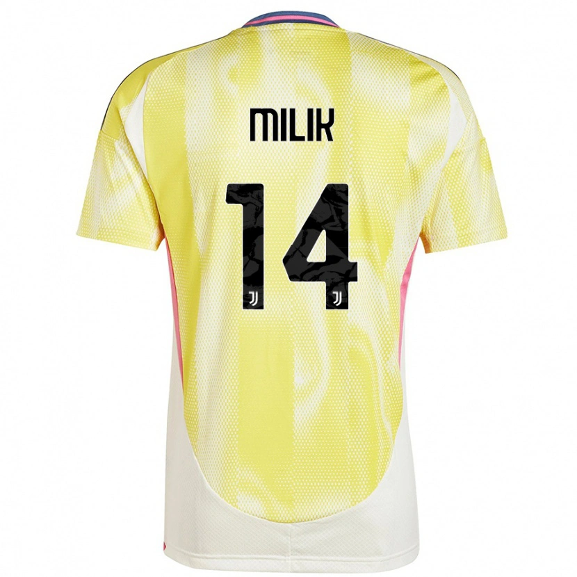 Danxen Barn Arkadiusz Milik #14 Solgul Bortatröja Matchtröjor 2024/25 Tröjor T-Tröja