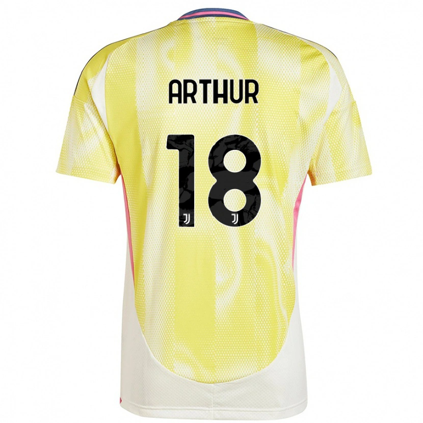 Danxen Barn Arthur Melo #18 Solgul Bortatröja Matchtröjor 2024/25 Tröjor T-Tröja