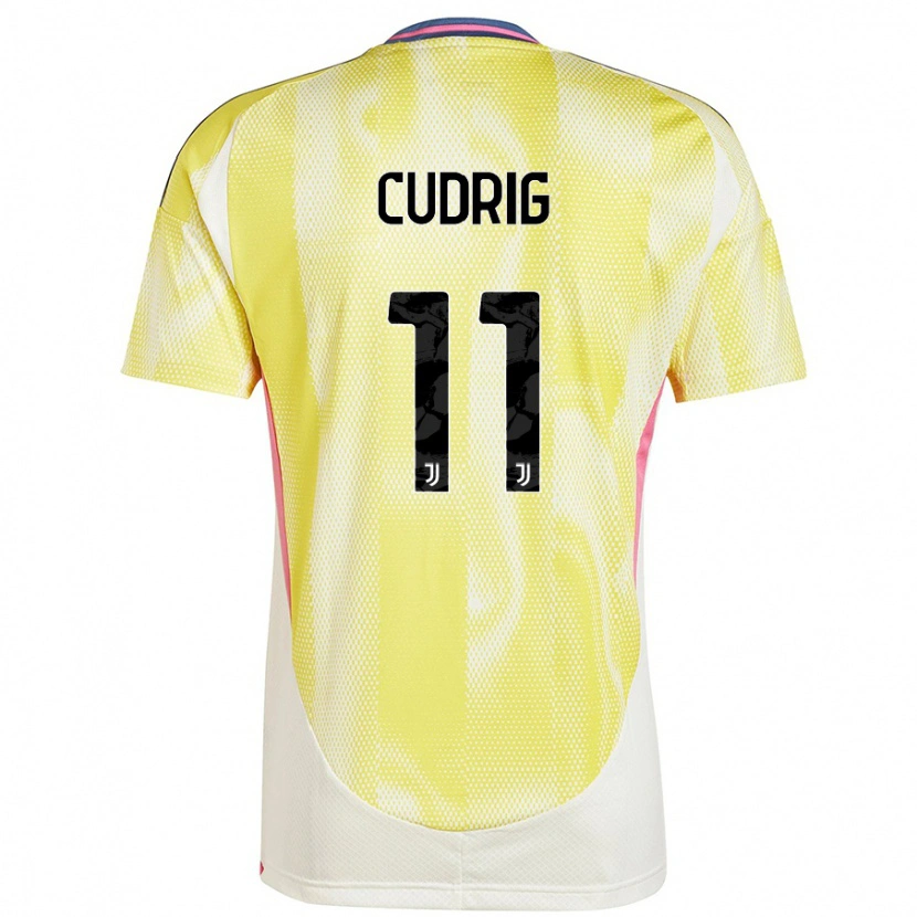 Danxen Barn Nicolò Cudrig #11 Solgul Bortatröja Matchtröjor 2024/25 Tröjor T-Tröja