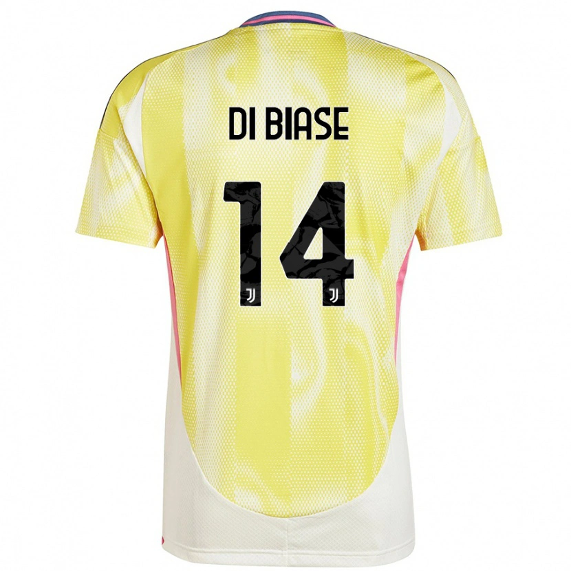 Danxen Barn Gianmarco Di Biase #14 Solgul Bortatröja Matchtröjor 2024/25 Tröjor T-Tröja